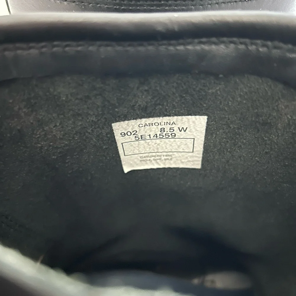 Men's Black Leather Buckle Engineer Boots - Picture 3 of 5